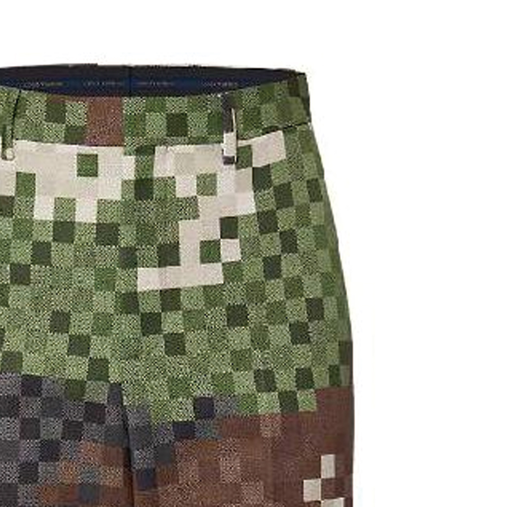 Shop 루이비통 SS24 카무플라주 벨티드 릴렉스드 팬츠 멀티컬러. 1AFJZR