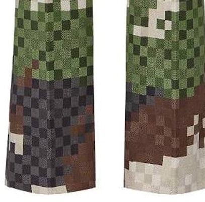 루이비통 SS24 카무플라주 벨티드 릴렉스드 팬츠 멀티컬러. 1AFJZR Sizing 루이비통 SS24 카무플라주 벨티드 릴렉스드 팬츠 멀티컬러. 1AFJZR