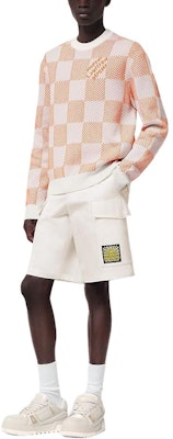 LOUIS VUITTON SS24 Sweater Lelaki Monogram Kotak-Kotak Lengan Panjang Multi. 1AFIWR Lookbook LOUIS VUITTON SS24 Sweater Lelaki Monogram Kotak-Kotak Lengan Panjang Multi. 1AFIWR