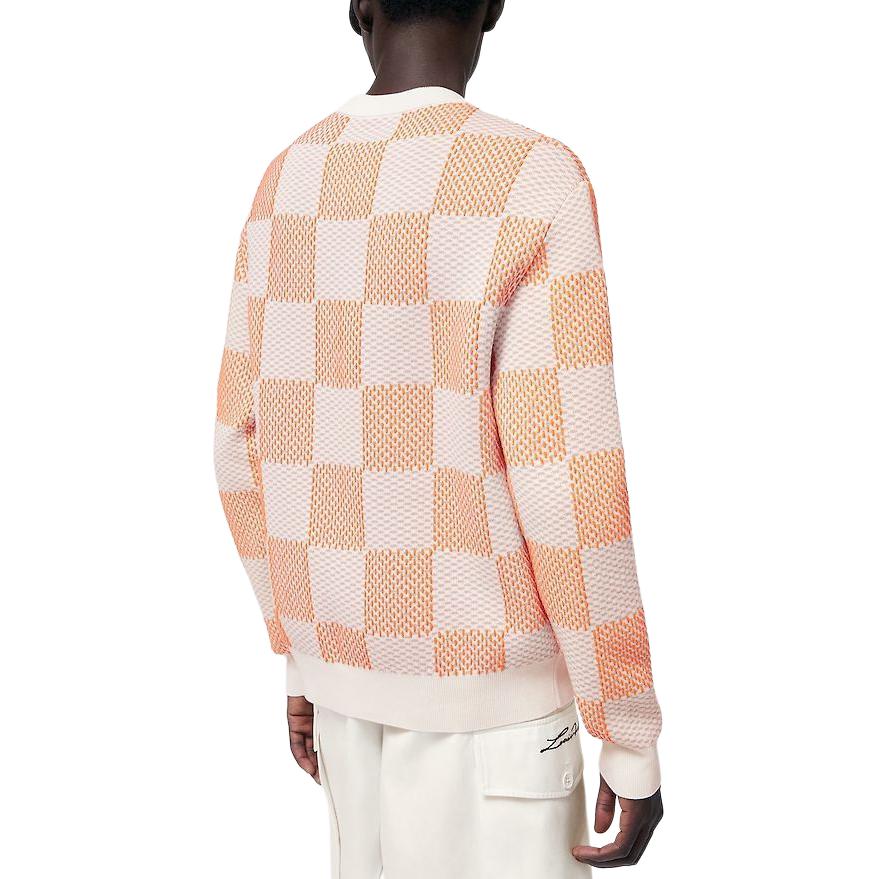 Purchase LOUIS VUITTON SS24 Sweater Lelaki Monogram Kotak-Kotak Lengan Panjang Multi. 1AFIWR