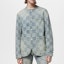 Lookbook LOUIS VUITTON SS24 Jaket Denim Cetak Kotak Biru Lengan Panjang 1AFHU5