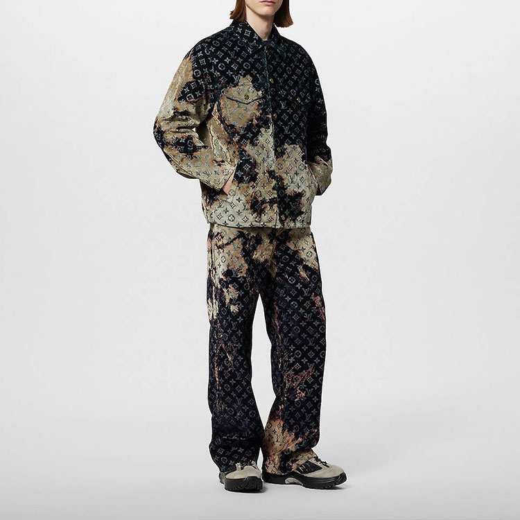 Shop 路易威登SS24云朵印花牛仔外套多色男士休闲夹克 1AF761