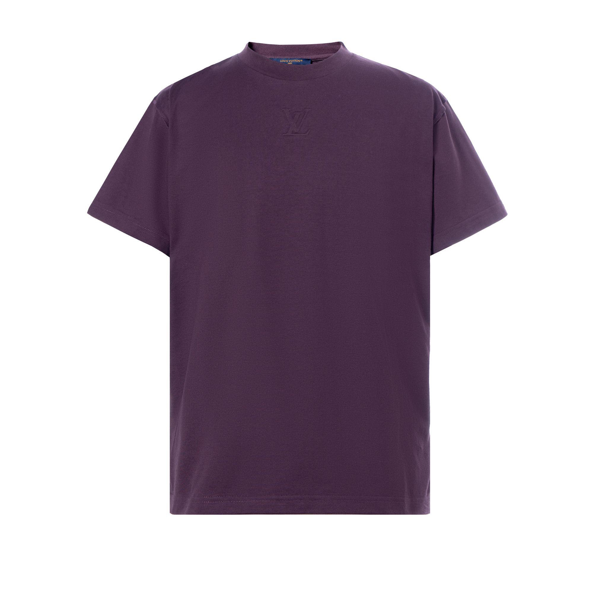 LOUIS VUITTON SS24 Embossed Logo Purple Short Sleeve T-Shirt Men 1AF682