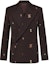 Order LOUIS VUITTON SS24 Embroidered Logo Double-Breasted Blazer Brown Jacket 1AFIDI