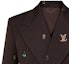 Purchase LOUIS VUITTON SS24 Embroidered Logo Double-Breasted Blazer Brown Jacket 1AFIDI