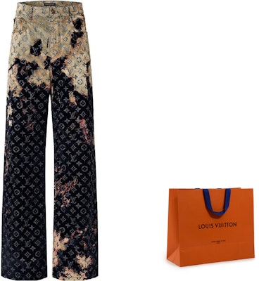 LOUIS VUITTON SS24 Faded Sunset Cloud Loose Fit Jeans Men Multicolor 1AFACI Cheap LOUIS VUITTON SS24 Faded Sunset Cloud Loose Fit Jeans Men Multicolor 1AFACI