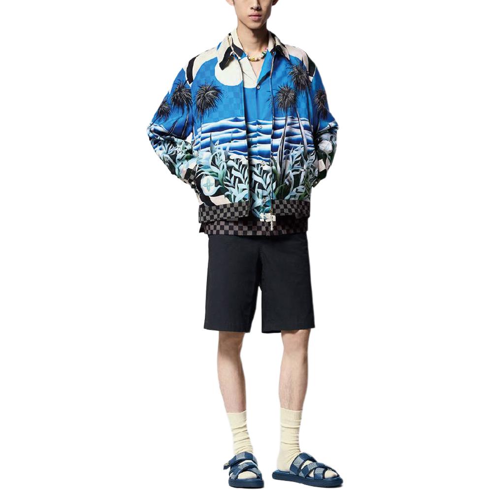 Lookbook Chaqueta Louis Vuitton SS24 Estampado Floral Cremallera Manga Larga Multicolor 1AFQCC