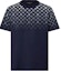 Order LOUIS VUITTON SS24 Kaos Crewneck Biru Navy Logo Gradient. 1AFQB4