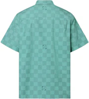 Lookbook 路易威登 SS24 綠色格紋短袖襯衫 男裝 1AFQXX