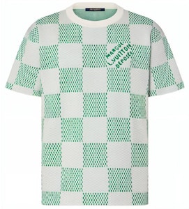 路易威登 SS24 绿色格纹短袖圆领男士T恤 1AFIX4 Order 路易威登 SS24 绿色格纹短袖圆领男士T恤 1AFIX4