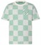 Order 路易威登 SS24 绿色格纹短袖圆领男士T恤 1AFIX4
