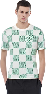 路易威登 SS24 绿色格纹短袖圆领男士T恤 1AFIX4 Lookbook 路易威登 SS24 绿色格纹短袖圆领男士T恤 1AFIX4