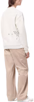 Purchase LOUIS VUITTON SS24 Logo Embroidered Crewneck Sweatshirt Men’s Off-White 1AFBWA