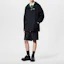 Lookbook ルイ・ヴィトン SS24 ロゴ刺繍フード付きジップパーカージャケット メンズ ブルー 1AFRJ8