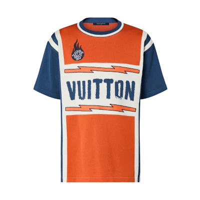 LOUIS VUITTON SS24 Logo Jacquard Crewneck Short Sleeve T-Shirt Men Multicolor 1AFANQ