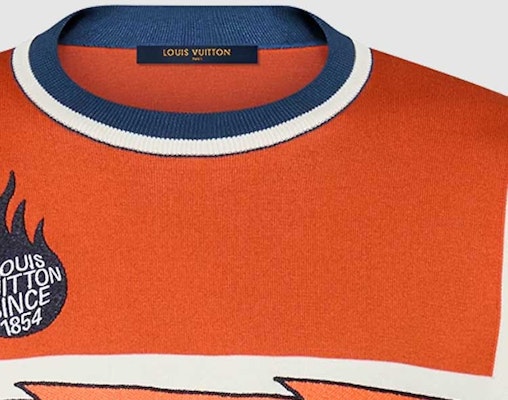 LOUIS VUITTON SS24 Kaos Logo Jacquard Lengan Pendek Pria Multicolor 1AFANQ Details for LOUIS VUITTON SS24 Kaos Logo Jacquard Lengan Pendek Pria Multicolor 1AFANQ