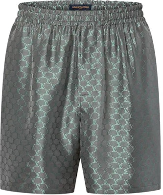 LOUIS VUITTON SS24 Logo Jacquard Elastic Mid-Waist Casual Shorts Men Grey 1AFRKG Buy LOUIS VUITTON SS24 Logo Jacquard Elastic Mid-Waist Casual Shorts Men Grey 1AFRKG