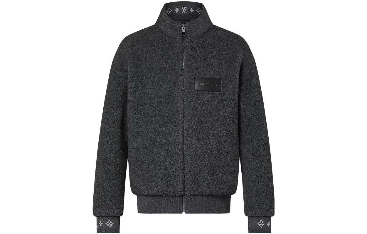 Order Chaqueta Polar Hombre Gris Oscuro LOUIS VUITTON SS24 Logo Jacquard. 1AFBA3
