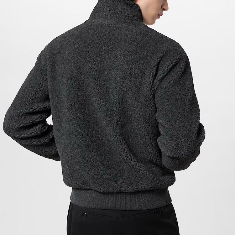 Purchase Chaqueta Polar Hombre Gris Oscuro LOUIS VUITTON SS24 Logo Jacquard. 1AFBA3