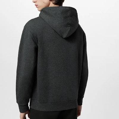 路易威登 SS24 灰色宽松款连帽长袖卫衣 潮流Logo款式. 1AF383 Shop 路易威登 SS24 灰色宽松款连帽长袖卫衣 潮流Logo款式. 1AF383