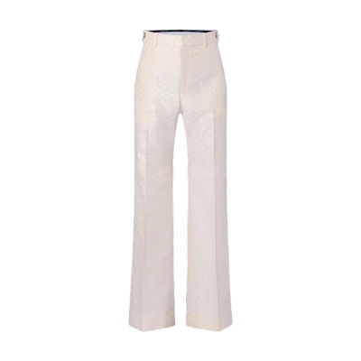 LOUIS VUITTON SS24 Logo Mid-Rise Flared Casual Pants Beige Men’s. 1AFQU5