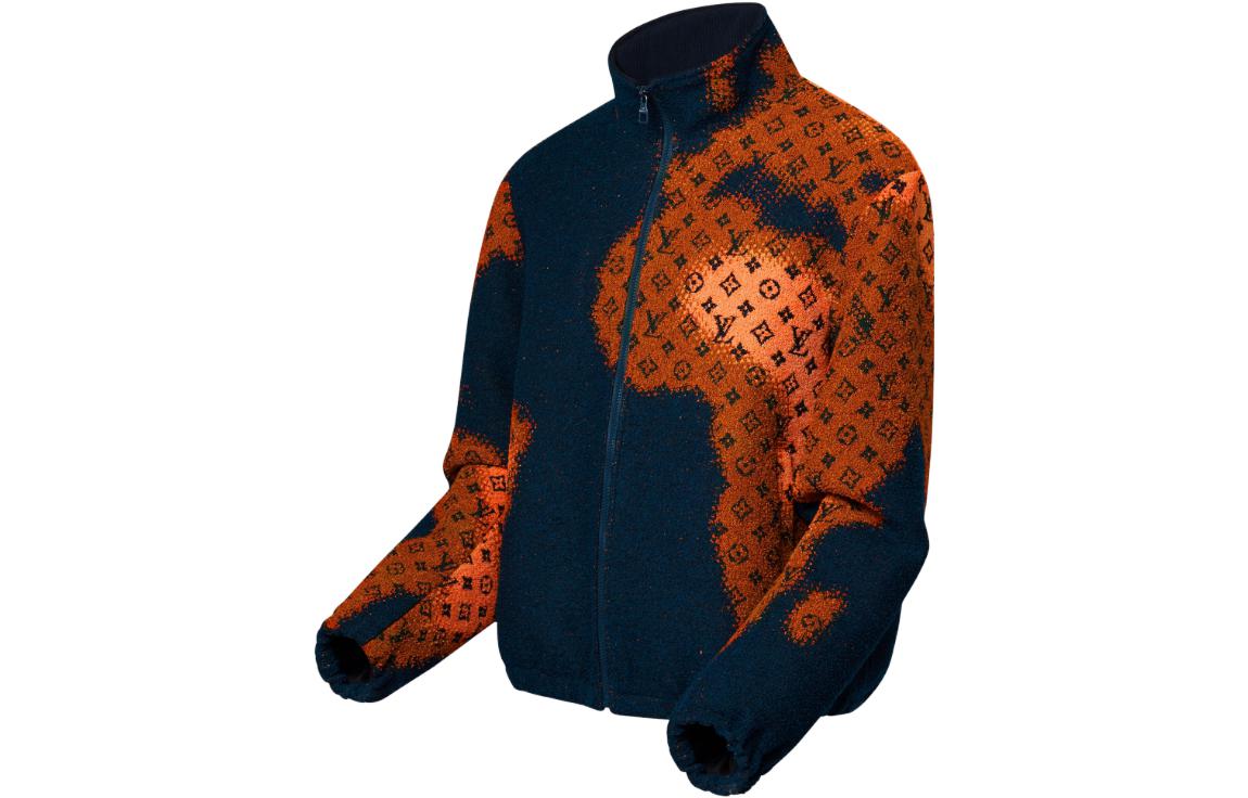 LOUIS VUITTON SS24 Logo Print Casual Drawstring Jacket Men’s Blue 1AF887 圖 4