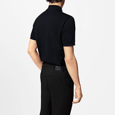 LOUIS VUITTON SS24 Logo Print Short Sleeve Polo Shirt Black 1AFRAS Purchase LOUIS VUITTON SS24 Logo Print Short Sleeve Polo Shirt Black 1AFRAS