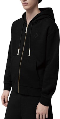 루이비통 SS24 로고 프린트 지퍼 후드 블랙 긴팔 1AFJGD Details for 루이비통 SS24 로고 프린트 지퍼 후드 블랙 긴팔 1AFJGD