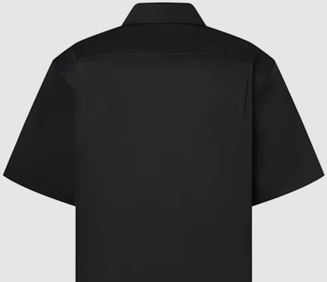 루이비통 SS24 로고 프린트 반팔 셔츠 남성 블랙 1AFR05 Sizing 루이비통 SS24 로고 프린트 반팔 셔츠 남성 블랙 1AFR05