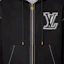 Cheap LOUIS VUITTON SS24 Logo Hoodie Zip-Up Jaket Hitam Pakaian Luar Fesyen 1AFXKW