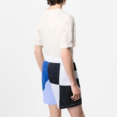 路易威登 SS24 Monogram 提花純白圓領T恤 休閒上衣 1AFVRT Shop 路易威登 SS24 Monogram 提花純白圓領T恤 休閒上衣 1AFVRT