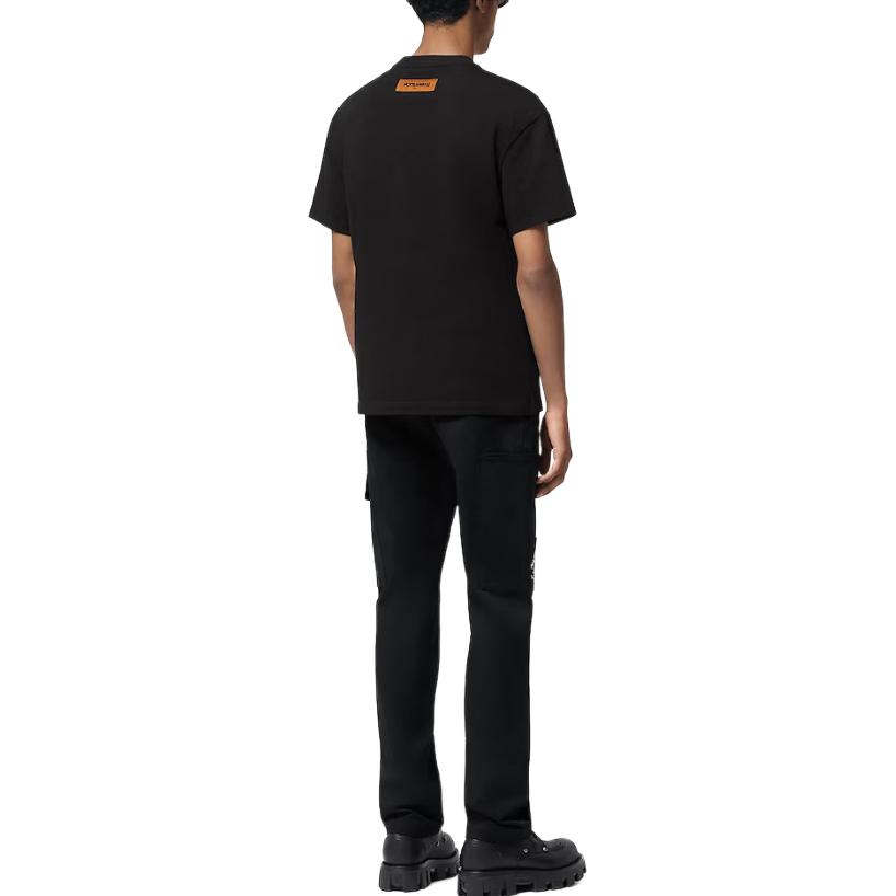 Shop LOUIS VUITTON SS24 Seluar Cargo Kasual Monogram Hitam Lelaki. 1AFJ92