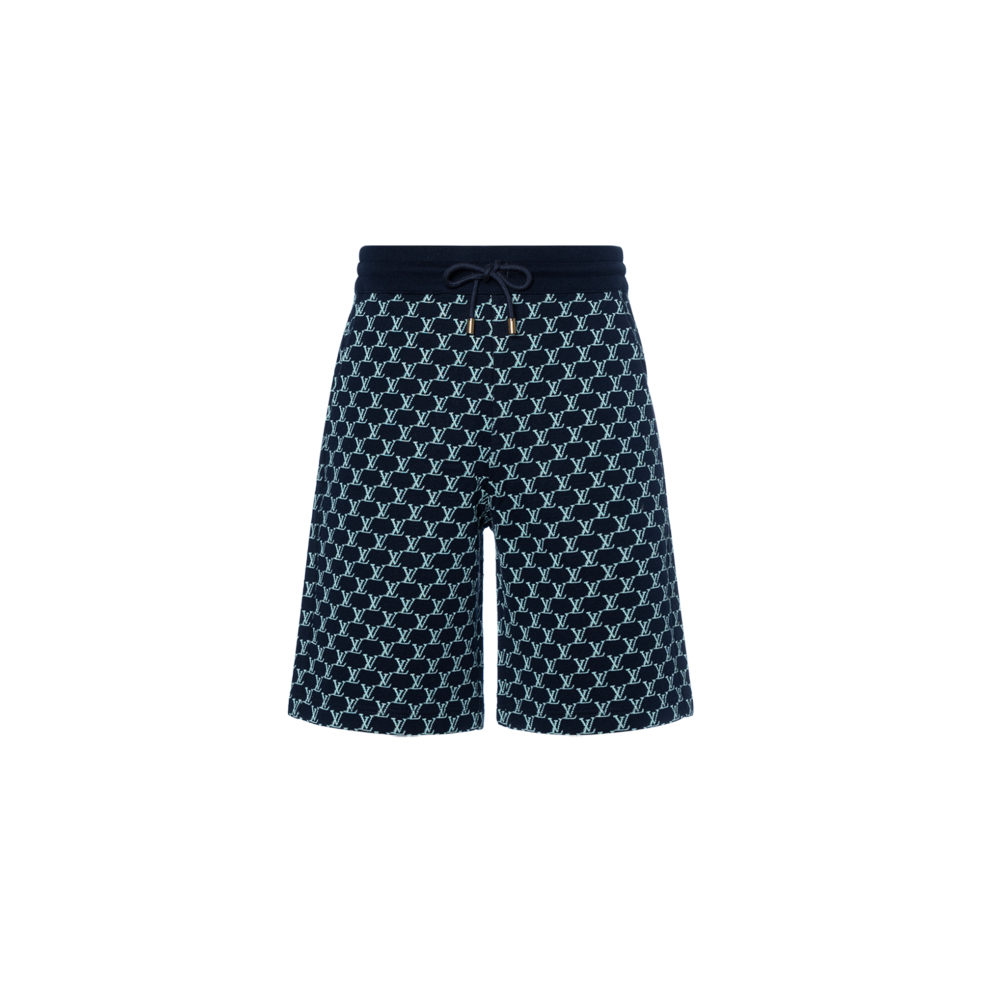 LOUIS VUITTON SS24 Monogram Mid-Rise Straight Casual Shorts Men Multicolor 1AFRA4