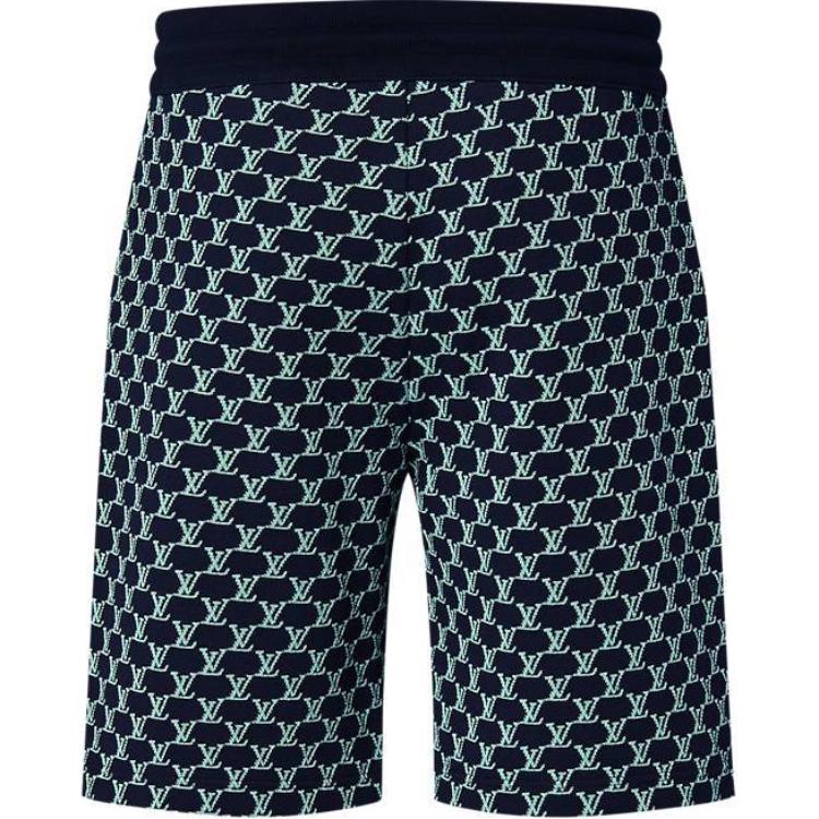 Lookbook LOUIS VUITTON SS24 Celana Pendek Pria Monogram Mid-Rise Straight Multicolor Casual 1AFRA4