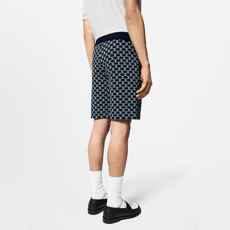 Sizing LOUIS VUITTON SS24 Celana Pendek Pria Monogram Mid-Rise Straight Multicolor Casual 1AFRA4