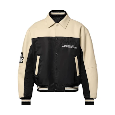 Louis Vuitton SS24 Monogram Print Baseball Jacket Black 1AFAGM
