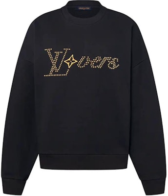 路易威登 SS24 黑色经典花纹印花长袖卫衣 男款 1AFVAO Order 路易威登 SS24 黑色经典花纹印花长袖卫衣 男款 1AFVAO