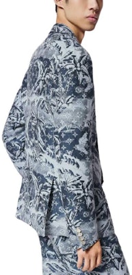 LOUIS VUITTON SS24 Jaket Biru Monogram Cetak Double-Breasted 1AFQI7 Shop LOUIS VUITTON SS24 Jaket Biru Monogram Cetak Double-Breasted 1AFQI7