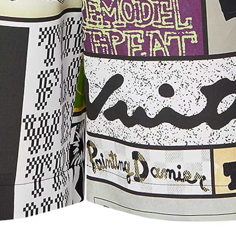 Details for 루이비통 SS24 모노그램 프린트 드로스트링 쇼츠 멀티컬러 남성용. 1AFARC