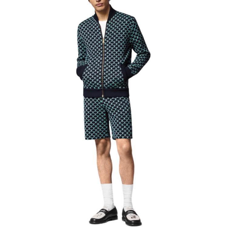 Lookbook LOUIS VUITTON SS24 Jaket Kasual Zip-Up Monogram Pelbagai Warna 1AFR40