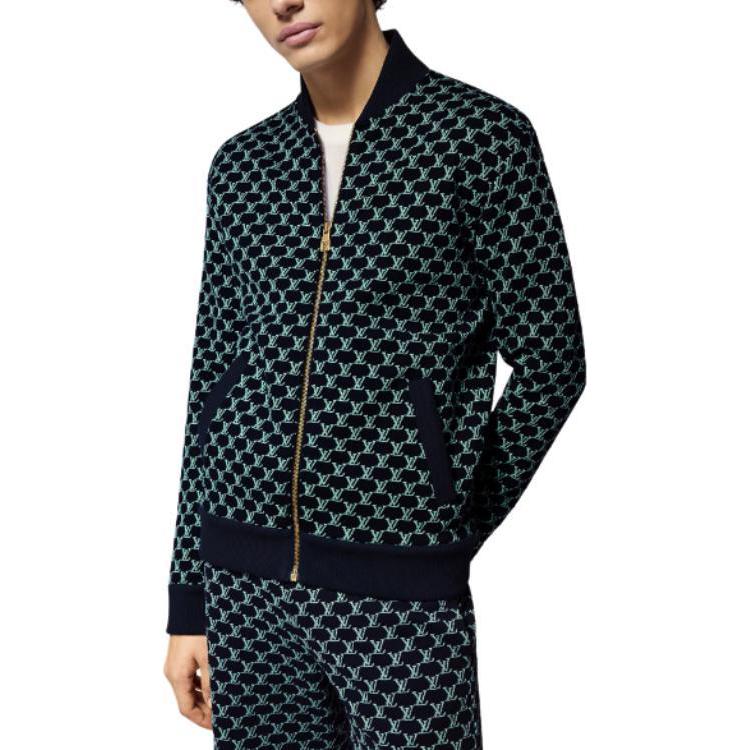 Details for LOUIS VUITTON SS24 Jaket Kasual Zip-Up Monogram Pelbagai Warna 1AFR40