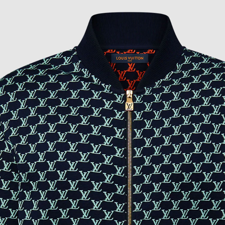 Sizing LOUIS VUITTON SS24 Jaket Kasual Zip-Up Monogram Pelbagai Warna 1AFR40
