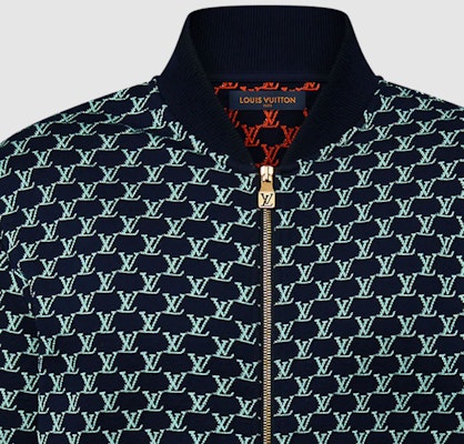 LOUIS VUITTON SS24 Jaket Kasual Zip-Up Monogram Pelbagai Warna 1AFR40 Sizing LOUIS VUITTON SS24 Jaket Kasual Zip-Up Monogram Pelbagai Warna 1AFR40