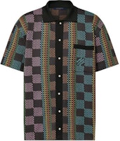 LOUIS VUITTON SS24 Multi-Color Jacquard Short-Sleeve Shirt 1AFQR7 LOUIS VUITTON SS24 Multi-Color Jacquard Short-Sleeve Shirt 1AFQR7