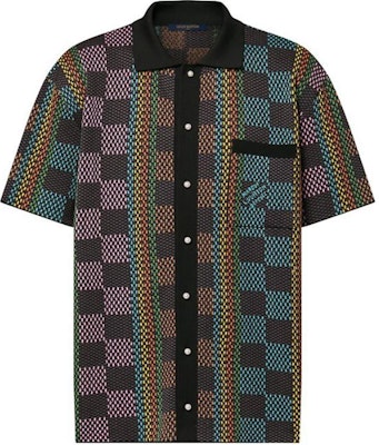 루이비통 SS24 멀티컬러 자카드 반팔 셔츠 1AFQR7 Order 루이비통 SS24 멀티컬러 자카드 반팔 셔츠 1AFQR7