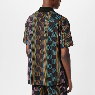 루이비통 SS24 멀티컬러 자카드 반팔 셔츠 1AFQR7 Details for 루이비통 SS24 멀티컬러 자카드 반팔 셔츠 1AFQR7