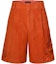 Order LOUIS VUITTON SS24 Orange Shorts with 3D Floral Appliqué Design. 1AFQNF