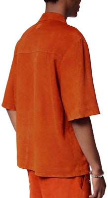 ルイ・ヴィトン SS24 オレンジ フローラル 3D装飾 レザー 半袖シャツ メンズ 1AFQN5 Purchase ルイ・ヴィトン SS24 オレンジ フローラル 3D装飾 レザー 半袖シャツ メンズ 1AFQN5