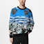 Details for LOUIS VUITTON 男士藍色長袖圓領印花衛衣 SS24 系列 1AFR72