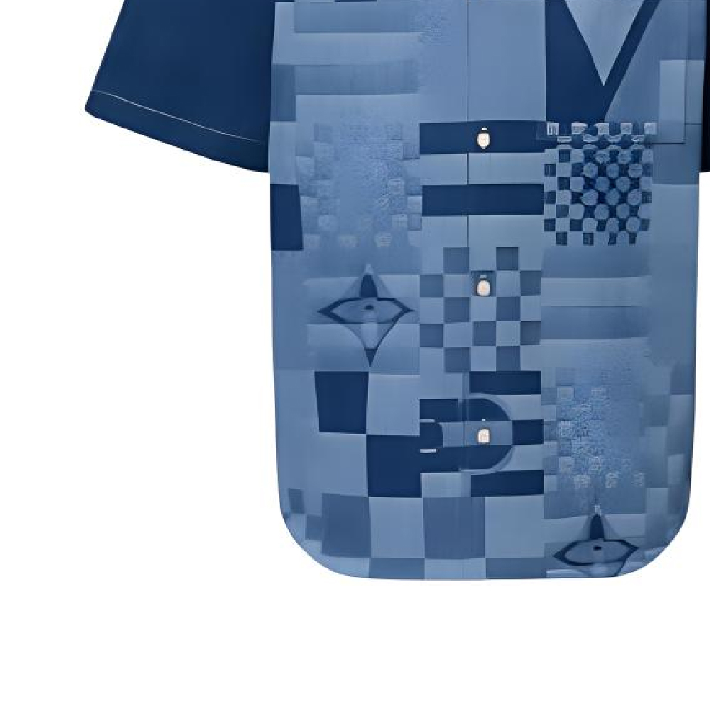 LOUIS VUITTON SS24 Pattern Print Short Sleeve Shirt Blue 1AFVQG 圖 4